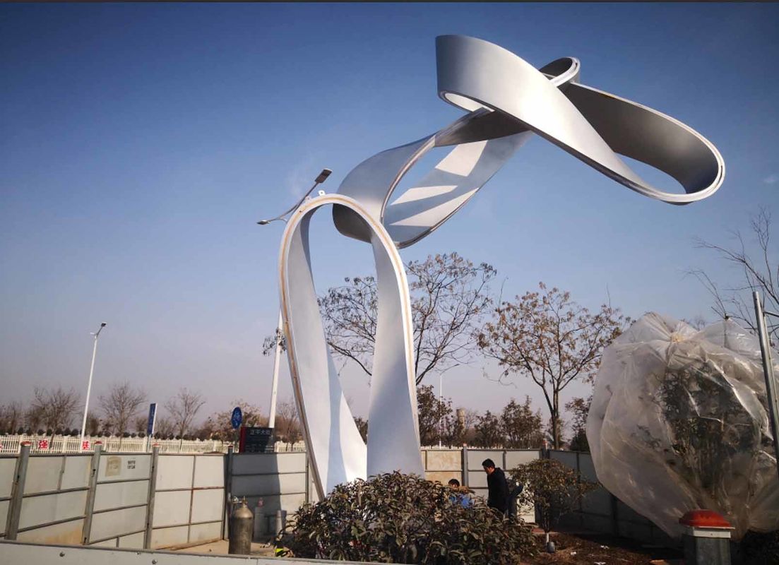 Stainless Steel Large Metal Art Sculptures , Outdoor Metal Sculpture
