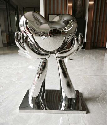 1.5 Meter High Modern Outdoor Stainless Steel Sculpture