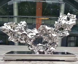 Stainless Steel Ss Sculpture Abstract Outdoor Decor Statues And Metal Yard Ornaments