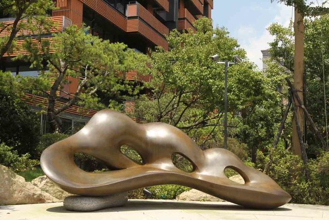 Modern Large Outdoor Bronze Sculpture , Hotel Art Deco Bronze Sculptures 0