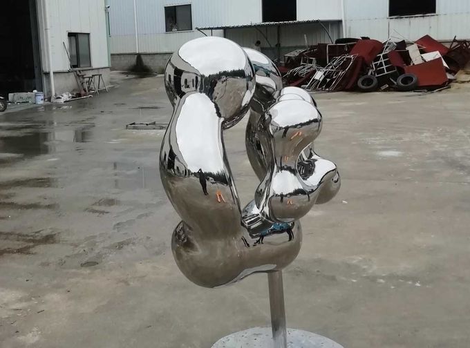 Outdoor Abstract Stainless Steel Sculpture And Statues Garden Ornaments 0